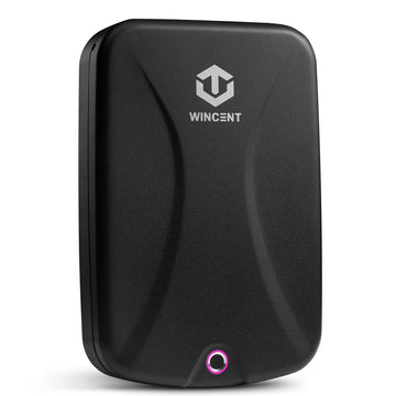 WINCENT Elite Portable Gun Safe with Emergency Type-C Lithium Battery & Override Key